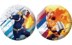 【中古】バッジ・ピンズ 轟＆エンデヴァー その背中を超えろ ホログラムちょいデカ缶バッジ(2個セット) 「僕のヒーローアカデミア」