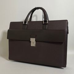 未使用級□SAVILE ROW 本革 ブリーフケース ビジネスバッグ ブラウン 