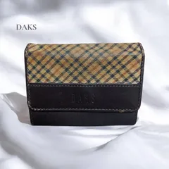 DAKS  ダックス　財布　ブラウン　茶色　  小銭入れ　コンパクト　小物　メンズ　レディース