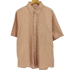 ブルックスブラザーズ 346 BROOKS BROTHERS ボタンダウン 半袖 チェック シャツ メンズ import：XL 