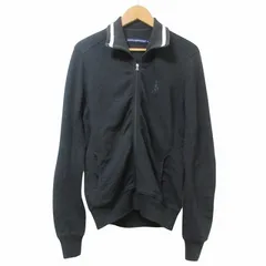 ラルフローレン RALPH LAUREN GOLF トラックトップ ブルゾン ゴルフウェア ジップアップ ビッグポニー 刺繡 ナイガイ期 S 黒 ブラック ■MET1 X