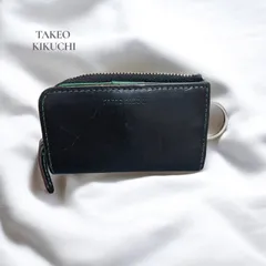 TAKEO KIKUCHI  タケオキクチ　キーケース ブラック　黒　 小銭入れ　グリーン　緑　メンズ　レディース