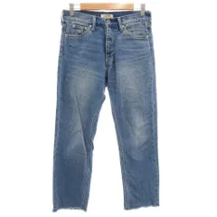 ジャーナルスタンダード レリューム JOURNAL STANDARD relume スリムストレートデニムパンツ ジーンズ ジップフライ カットオフ 36 インディゴブルー /GV