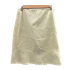 アンタイトル UNTITLED フレアスカート ひざ丈 無地 9 ベージュ /YK2