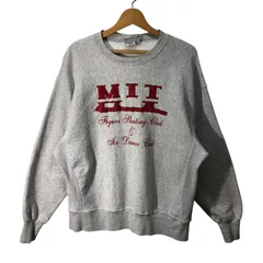 90's vintage 90年代 ヴィンテージ Lee CROSS GRAIN リー リバースウィーブタイプ スウェット トレーナー フロントプリント Mexico製 XLサイズ ライトグレー