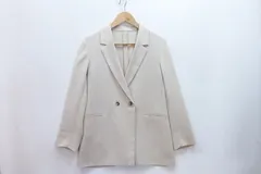 【226540】BEAUTY&YOUTH ビューティ&ユース  ダブルブレストジャケット 薄手  M ベージュ