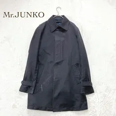 Mr.JUNKO（ミスタージュンコ） ステンカラーコート　ブラック　LLサイズ　ゆったり　通勤通学