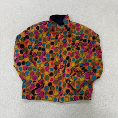 100 ウール製 リバーシブル ゴルフ ジャケット 0129T1