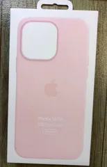 純正 iPhone 13 Pro シリコーンケース　チョークピンク