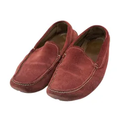 PRADA プラダ 2DD 003 ローファー ドライビングシューズ スエード  レッド系 7 メンズ [240101546841]