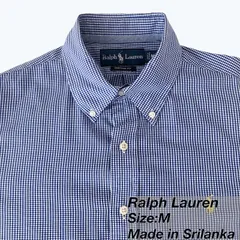 Ralph Lauren(ラルフローレン） BD(ボタンダウン)シャツ Size:M / Custom Fit / チェック メンズ