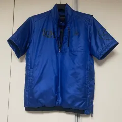 95 ルコックスポルティフ ゴルフ ハーフジップ ダウン ウィンドブレーカー 半袖