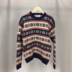 70s 80s   GULL   ノルウェー製 　ウール100% 　ノルディック ニット セーター 　ヴィンテージ