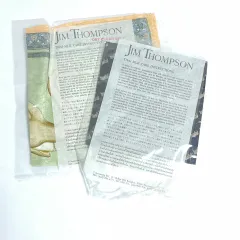 【213980】JIM THOMPSON ジム トンプソン  スカーフ　2枚セット　動物柄　象　未使用品 ネイビー/ライトグリーン