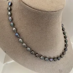 ビーズ入り★淡水本真珠★パールネックレス★ハンドメイド★ファッション★デザイン★ネックレス