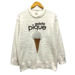 ジェラートピケ gelato pique PWNT245013 トレーナー ベビモコアイスジャガードプルオーバー ロゴ F 白 ホワイト