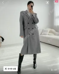 ヘリンボーン オーバーサイズ ロング丈ジャケット (新品) FOLLOW TO SEOUL 特価