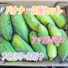 沖縄県産 バナナ2種 食べ比べセット 約1kg強（アップル＆アイスクリーム）のサムネイル