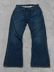 (31/30) ポロ ラルフローレン セミ ブーツカット インディゴ デニム パンツ