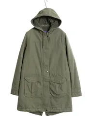 【お得なクーポン配布中!】 パタゴニア 裏 ボア ハーフ コート レディース S 17年製 パイル フリース フィッシュテール パーカー モッズコート ジャケット フルジップ