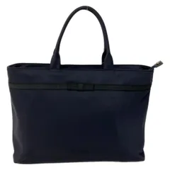 TOCCA(トッカ) ハンドバッグ美品  - ダークネイビー×黒 リボン