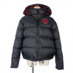 コーチ COACH ダウンジャケット フード付き リバーシブル 赤チェック Lサイズ ブラック 黒 レッド 赤