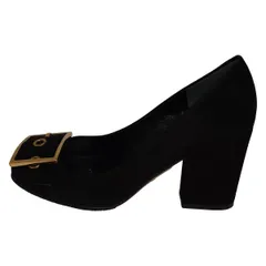 GUCCI(グッチ) パンプス 36 1/2 レディース - 黒×ゴールド アウトソール張替済