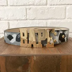 【美品】A BATHING APE ベルト ウエスト カモフラ スター サイズM 2025 New A BATHING APE BAPE RED COLOR CAMO STA GI BELT Authentic