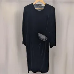 REANNE 東京ソワール ベロア ワンピース ブラック フォーマル 13号