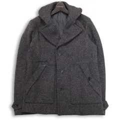 BEAMS ビームス 秋冬 中綿★ ウール ジャケット Pコート Sz.M メンズ 灰 グレー