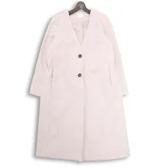 GLACIER グラシア 秋冬★ ノーカラー ロング チェスター コート Sz.L レディース