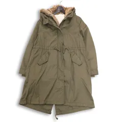 earth music&ecology アース ミュージック＆エコロジー 秋冬 Fファー★ 裏ボア ミリタリー モッズ コート Sz.S レディース
