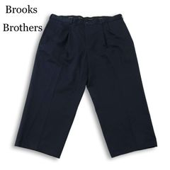 Brooks Brothers ブルックスブラザーズ 通年★ スラックス チノ パンツ チノパン Sz.W44 メンズ ネイビー 大きいサイズ 特大