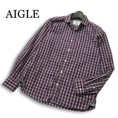 AIGLE エーグル 通年★ 長袖 チェック シャツ Sz.S メンズ アウトドア