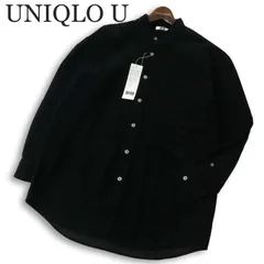 【新品 未使用】 UNIQLO U ユニクロ ユー ルメール コーデュロイ ワイドフィット スタンドカラー 長袖 シャツ Sz.M メンズ