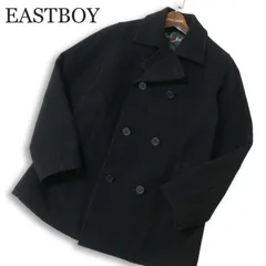 EASTBOY イーストボーイ 秋冬 メルトン ウール★ スクール Pコート ピーコート Sz.9　レディース 黒 女子 学生 通学のサムネイル