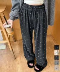 【日本倉庫即納】 薄手スウェットパンツ 韓国風ワイドパンツ_2