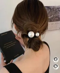 【日本倉庫即納】 パールヘアゴム 韓国風 ヘアアクセサリー