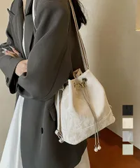 【日本倉庫即納】 ショルダーバッグ バケツ型鞄 巾着バッグ