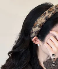 【日本倉庫即納】 カチューシャ ふわふわ レオパード柄