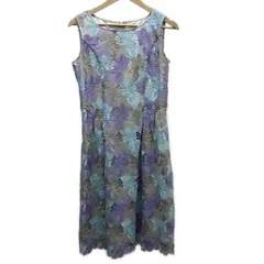 SUPERBEAUTY(スーパービューティー) ワンピース サイズ42 L レディース美品  - ライトブルー×パープル×グレー