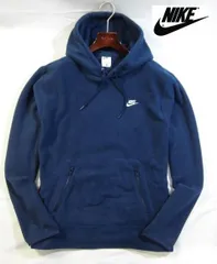 ※土278新品▼ ナイキ ゴルフにもおすすめ 【 L 】 プルオーバーフーディー フリース素材 フリースパーカー NIKE パーカ 紺系