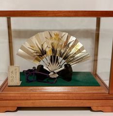 豊田章一郎 叙勲記念扇子「和敬」宮脇賣扇庵 謹製（共箱・豊田章一郎氏