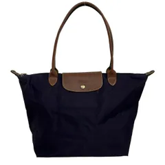 LONGCHAMP(ロンシャン) ショルダーバッグ ル・プリアージュオリジナル パープル×ダークブラウン 折りたたみ レザー