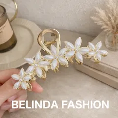 フラワーパールヘアクリップ