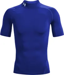 アンダーアーマー UNDER ARMOUR UA ヒートギアアーマー コンプレッション モック ショートスリーブ シャツ メンズ 半袖 インナーシャツ アンダーシャツ トレーニングウェア スポーツウェア  1372586 400 ROYAL/WHITE
