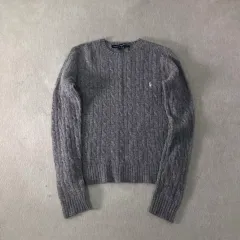 W 95 ポロラルフローレン スポーツ ラムウール ケーブル編み ニット