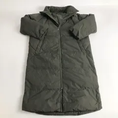 ロング丈 ダウンジャケット カーキ色 ダウン コート