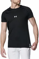 アンダーアーマー UNDER ARMOUR UAヒートギア コンフォート フィッティド ショートスリーブ クルーネック シャツ 半袖Tシャツ メンズ 男性 トレーニング 筋トレ トップス ウェア  1384732 001 BLACK