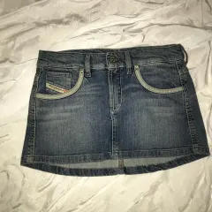 Diesel ディーゼル ロー デニム ミニ スカート